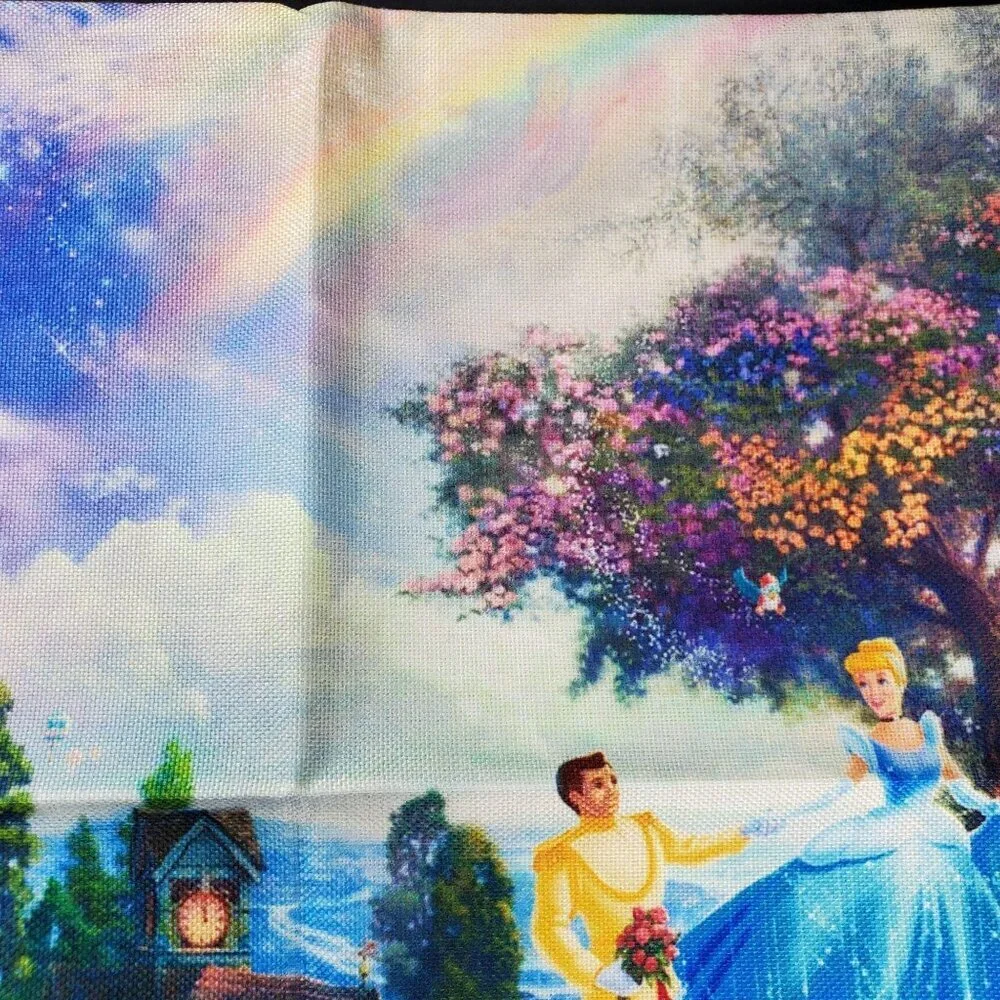 Cinderella Princess Sham Pillowcase Throw Accent Pillow Cushion Cover Home Decor